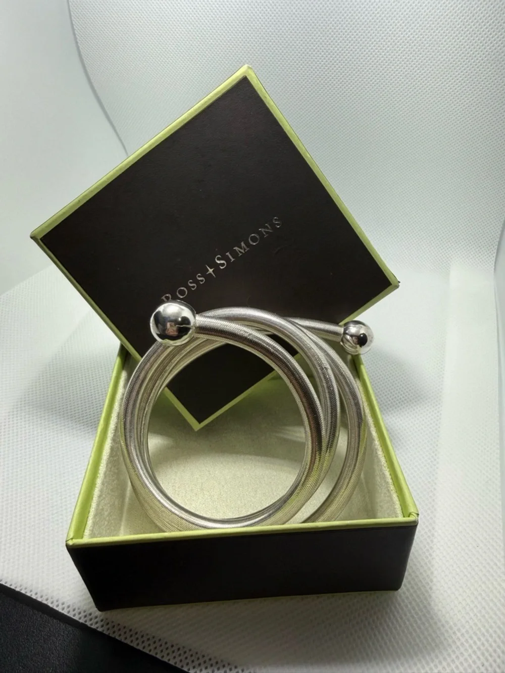 925 Italy Flexible Coil Necklace Wrap Bracelet 4-in-1 Snake Chain Silver